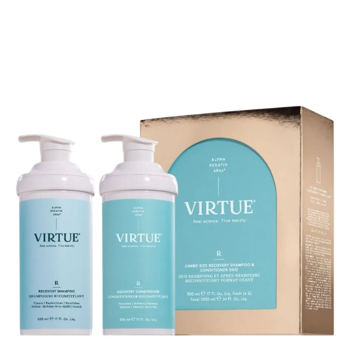Virtue Jumbo Size Recovery Shampoo & Conditioner Duo Pack