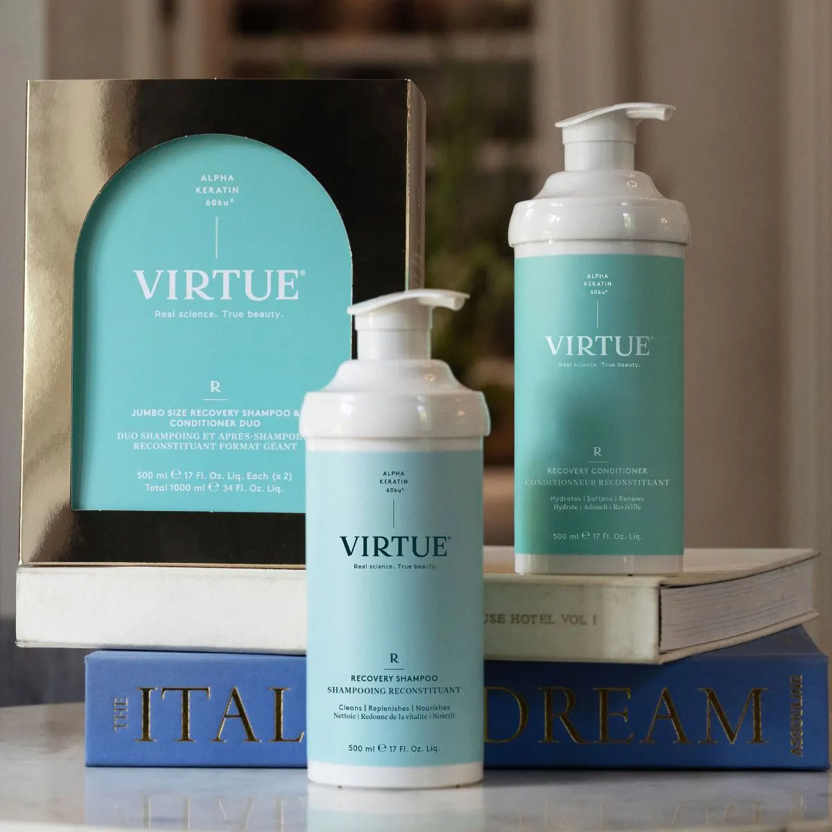 Virtue Jumbo Size Recovery Shampoo & Conditioner Duo Pack, view 8