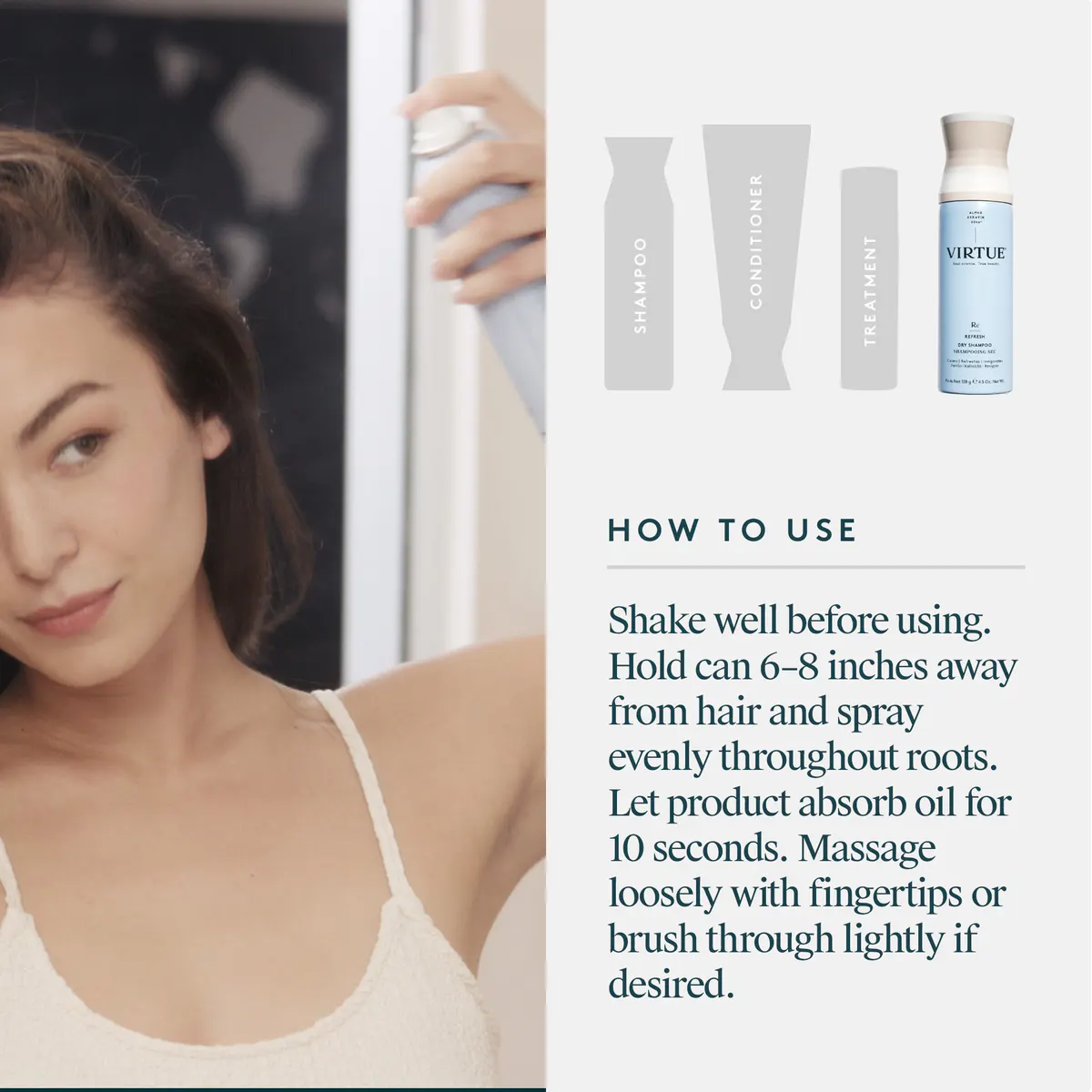 Virtue Refresh Dry Shampoo 128g, view 6