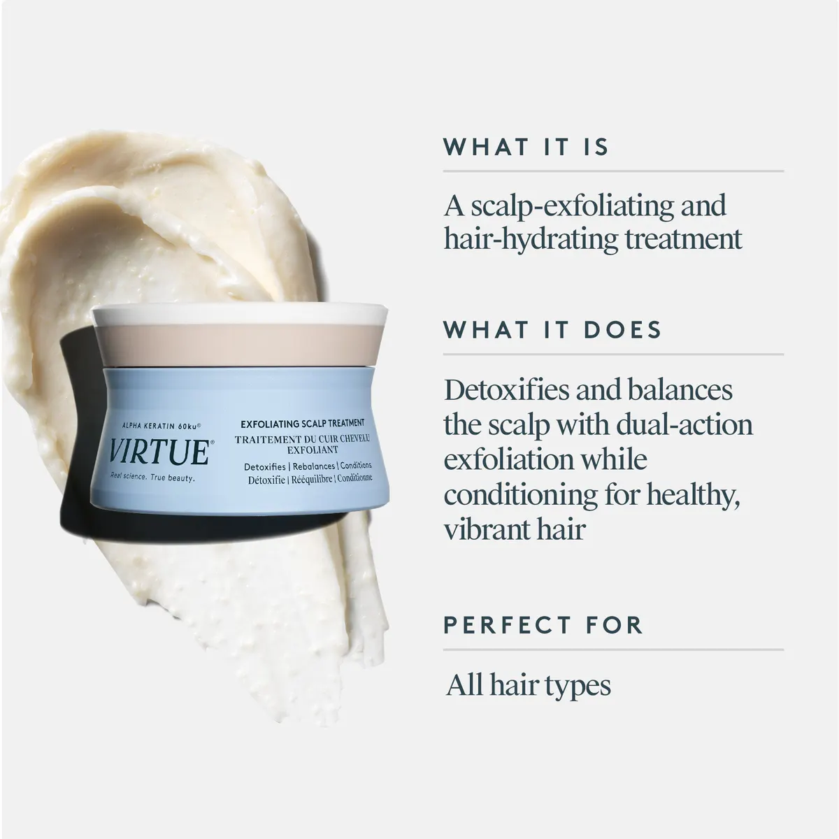 Virtue Refresh Exfoliating Scalp Treatment 150g, view 3
