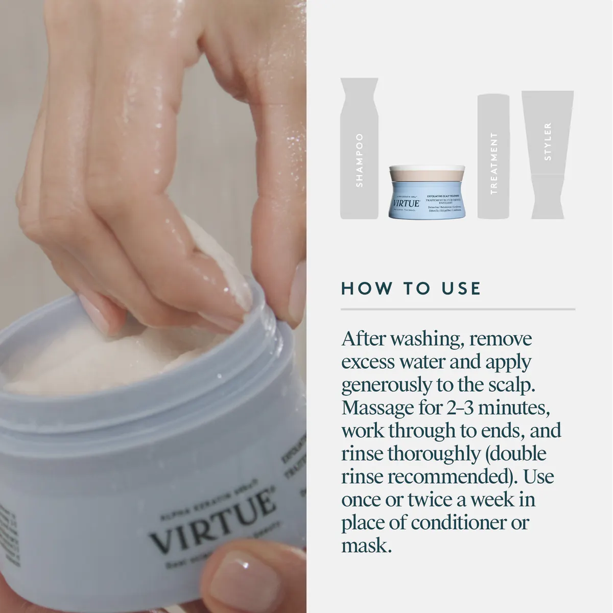 Virtue Refresh Exfoliating Scalp Treatment 150g, view 6