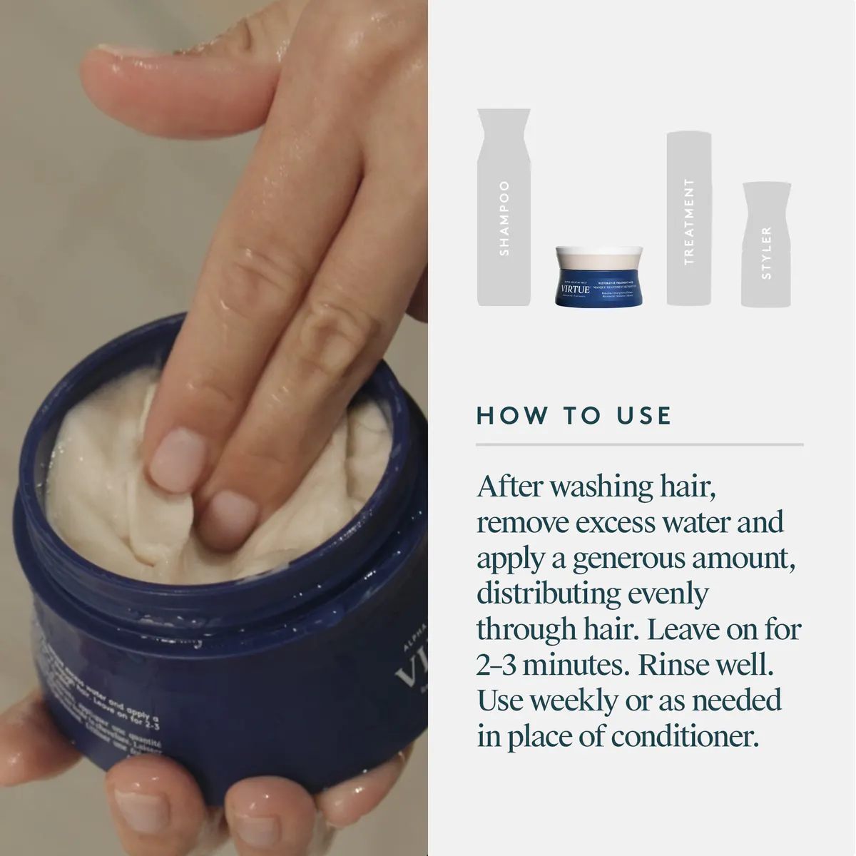 Virtue Restorative Treatment Mask 150g, view 6
