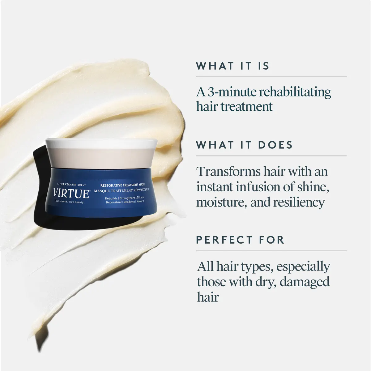 Virtue Restorative Treatment Mask 50g, view 3