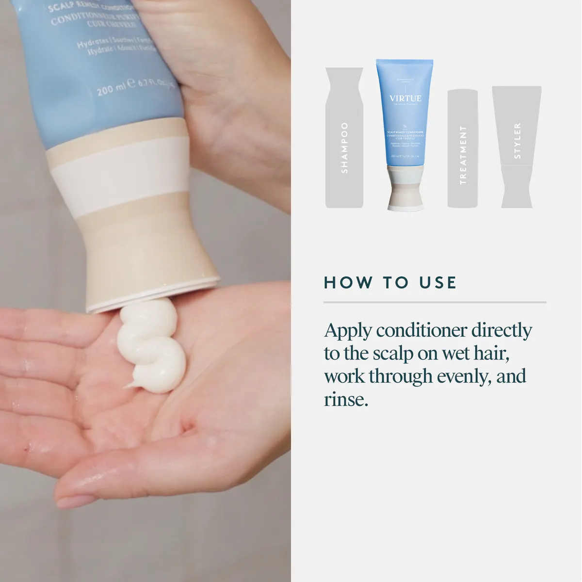 Virtue Scalp Remedy Conditioner 200ml, view 6
