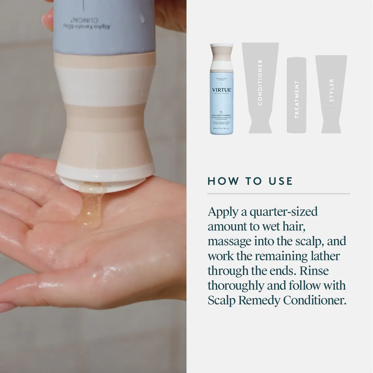 Virtue Scalp Remedy Shampoo 240ml, view 4