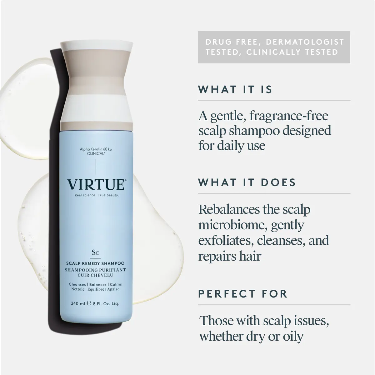 Virtue Scalp Remedy Shampoo 240ml, view 5