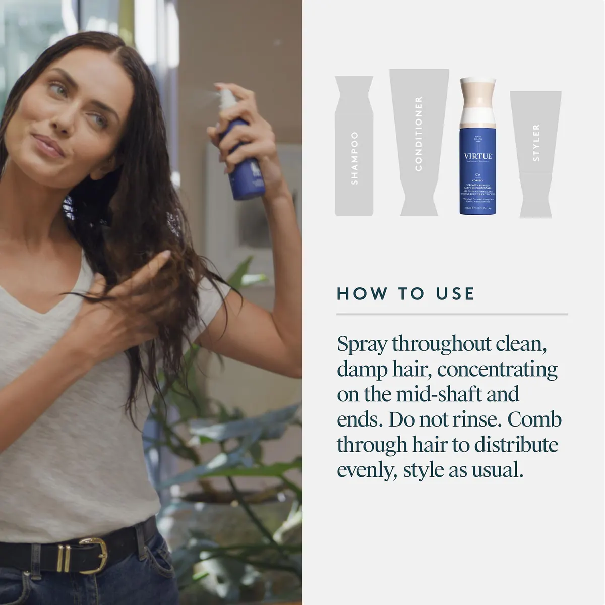 Virtue Strength & Shield Leave in Conditoner 150ml, view 7