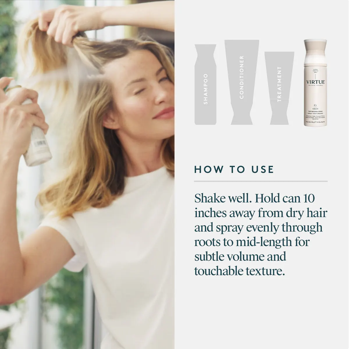 Virtue Texturising Spray 140g, view 6