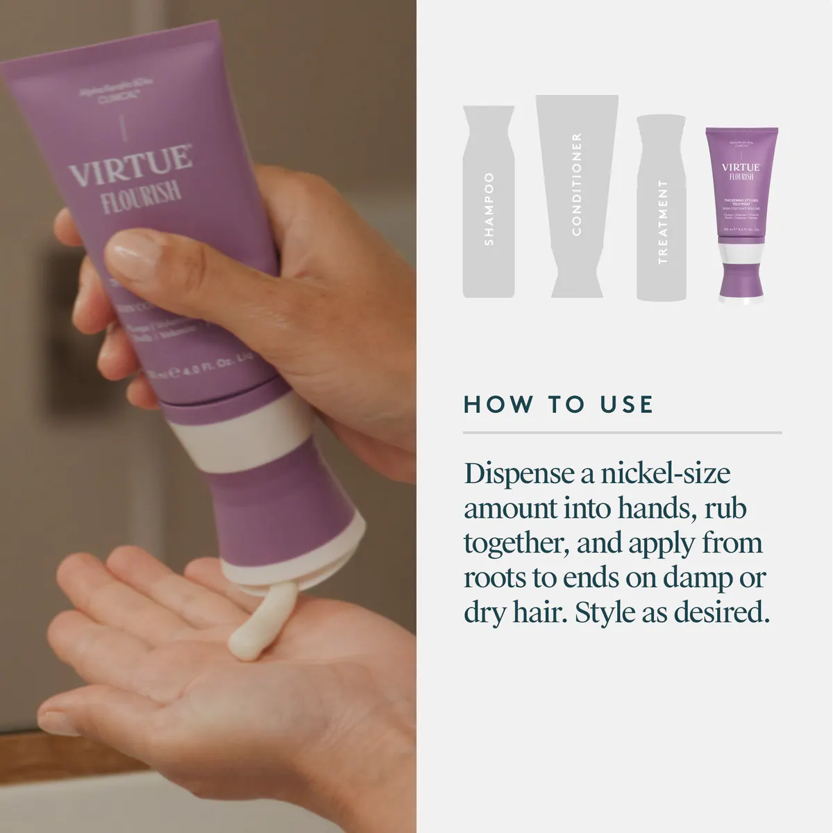 Virtue Thickening Styling Treatment 120ml, view 2