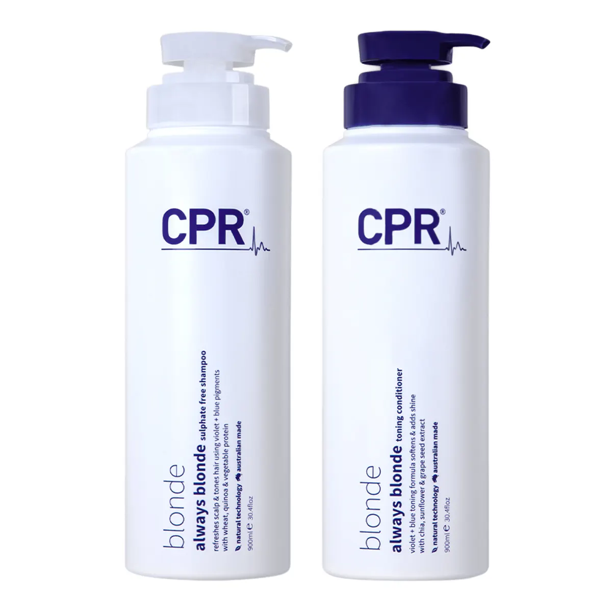 CPR Hair Blonde Always Shampoo and Conditioner 900ml Duo BundleÂ