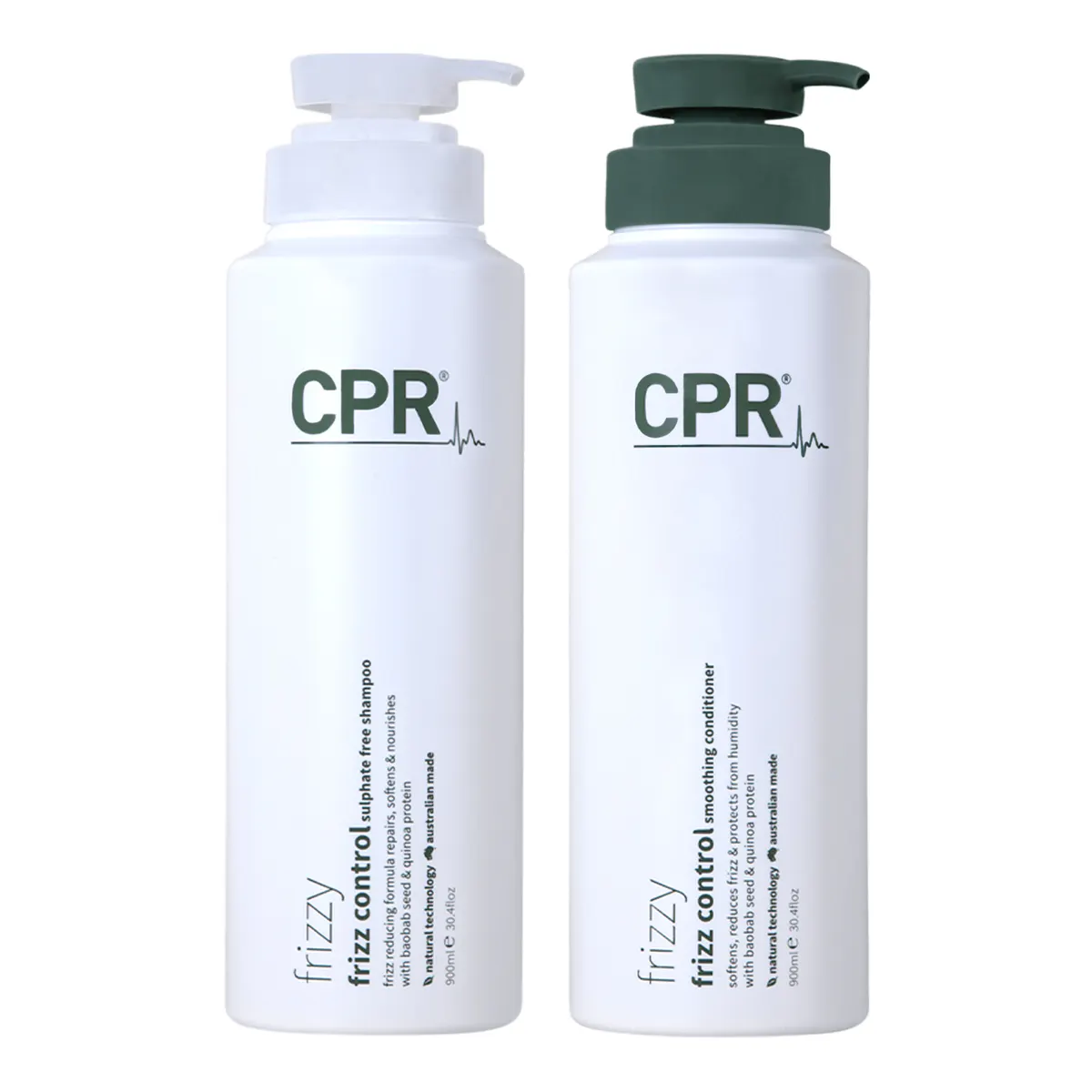 CPR Hair Frizzy Shampoo and Conditioner 900ml Duo Bundle