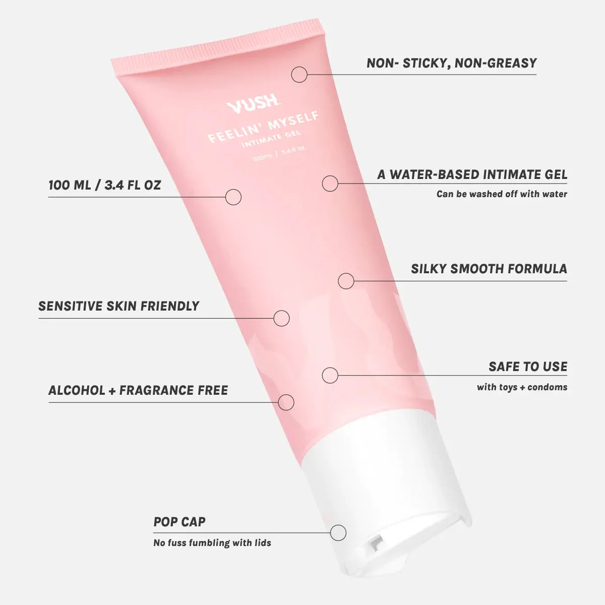 Vush Feelin' Myself Intimate Gel 100ml, view 4