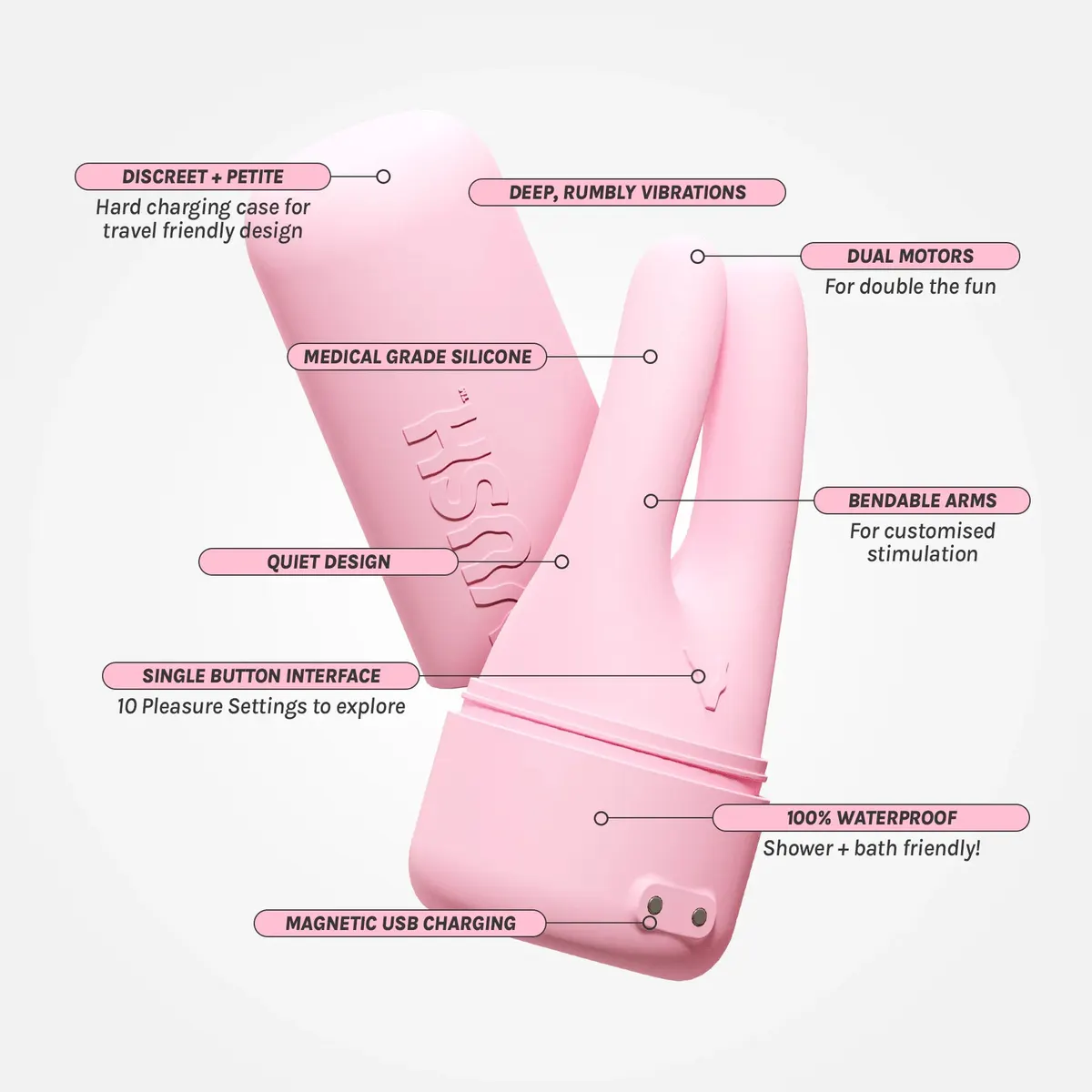 Vush Swish Dual Tip Vibrator, view 5