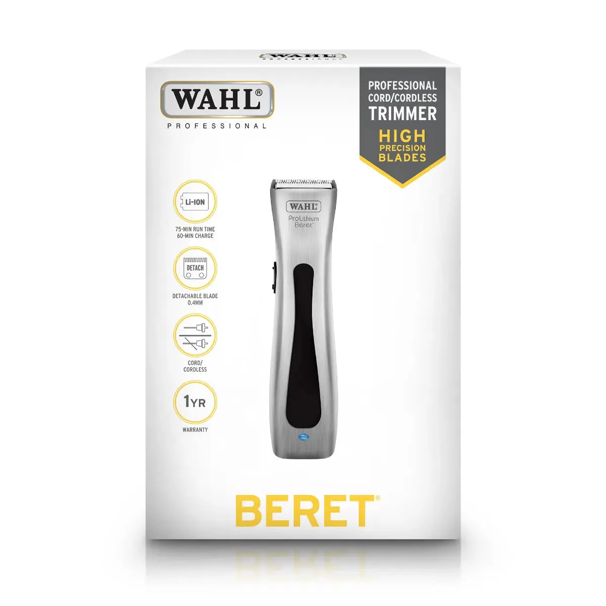 Wahl Professional Beret Trimmer Pro Lithium - Brushed Aluminium, view 6