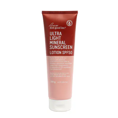We Are Feel Good Inc. Ultra Light Mineral Sunscreen Lotion SPF50+ 300g