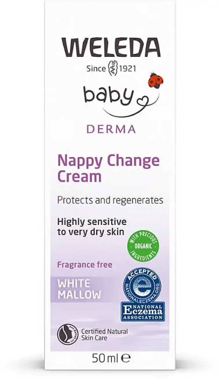 Weleda Baby Nappy Change Cream White Mallow (Fragrance Free) 50ml, view 2
