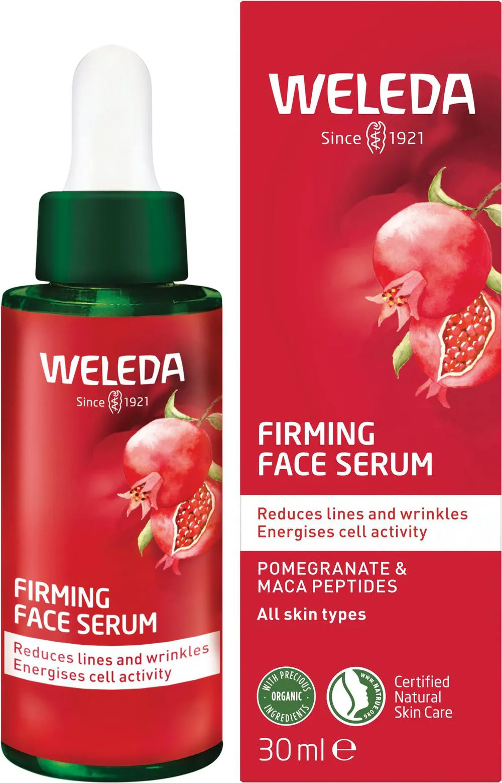 Weleda Firming Face Serum Pomegranate & Maca Peptides 30ml, view 2