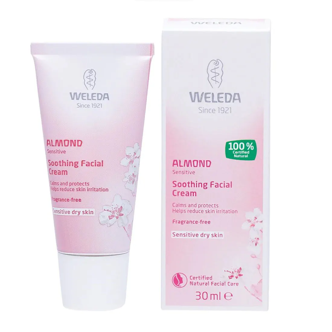 Weleda Soothing Facial Cream Almond Fragrance-Free 30ml, view 2