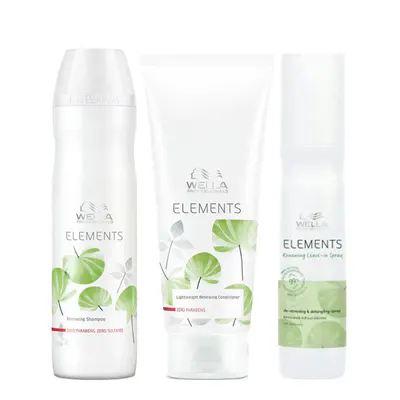 Wella Professionals Elements Renewing Trio w/Leave-in Spray 150ml