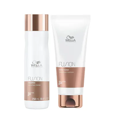 Wella Professionals Fusion Intense Repair Shampoo 250ml and Conditioner 200ml Bundle