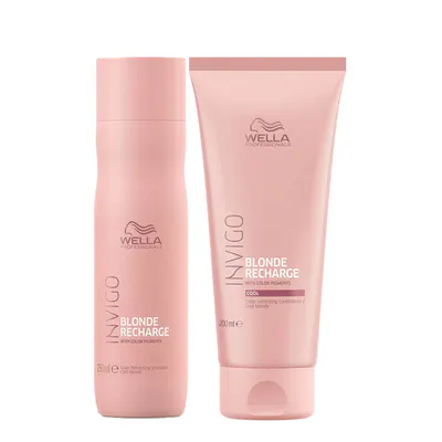 Wella Professionals Invigo Blonde Recharge Shampoo and Conditioner Duo