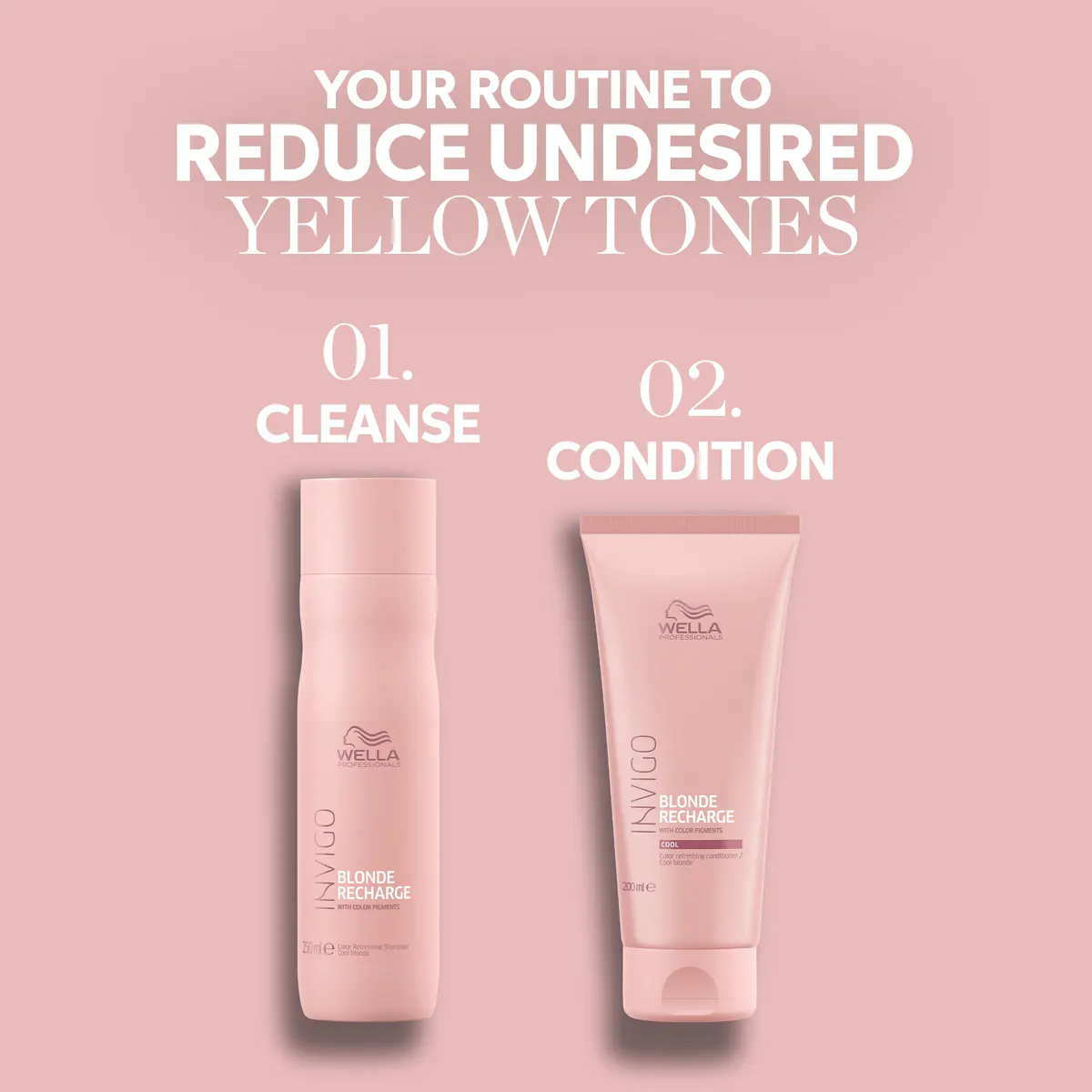 Wella Professionals Invigo Cool Blonde Refreshing Conditioner 200ml, view 7