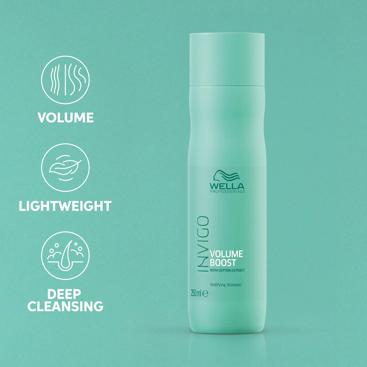Wella Professionals Invigo Volume Boost Bodifying Shampoo 250ml, view 3