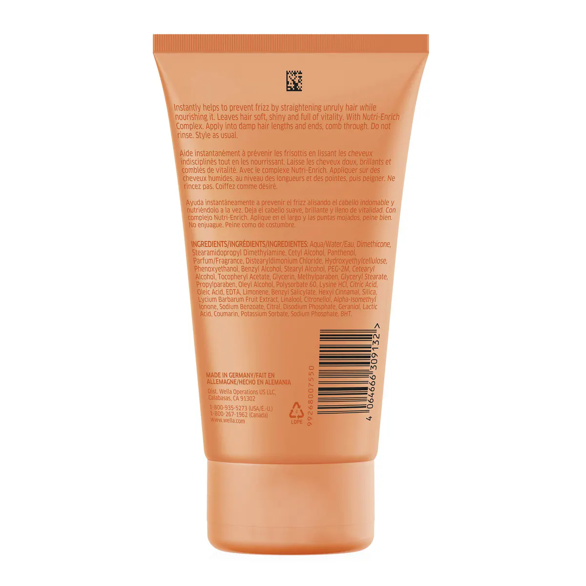 Wella Professionals Invigo Nutri-Enrich Frizz Control Cream 150ml, view 3