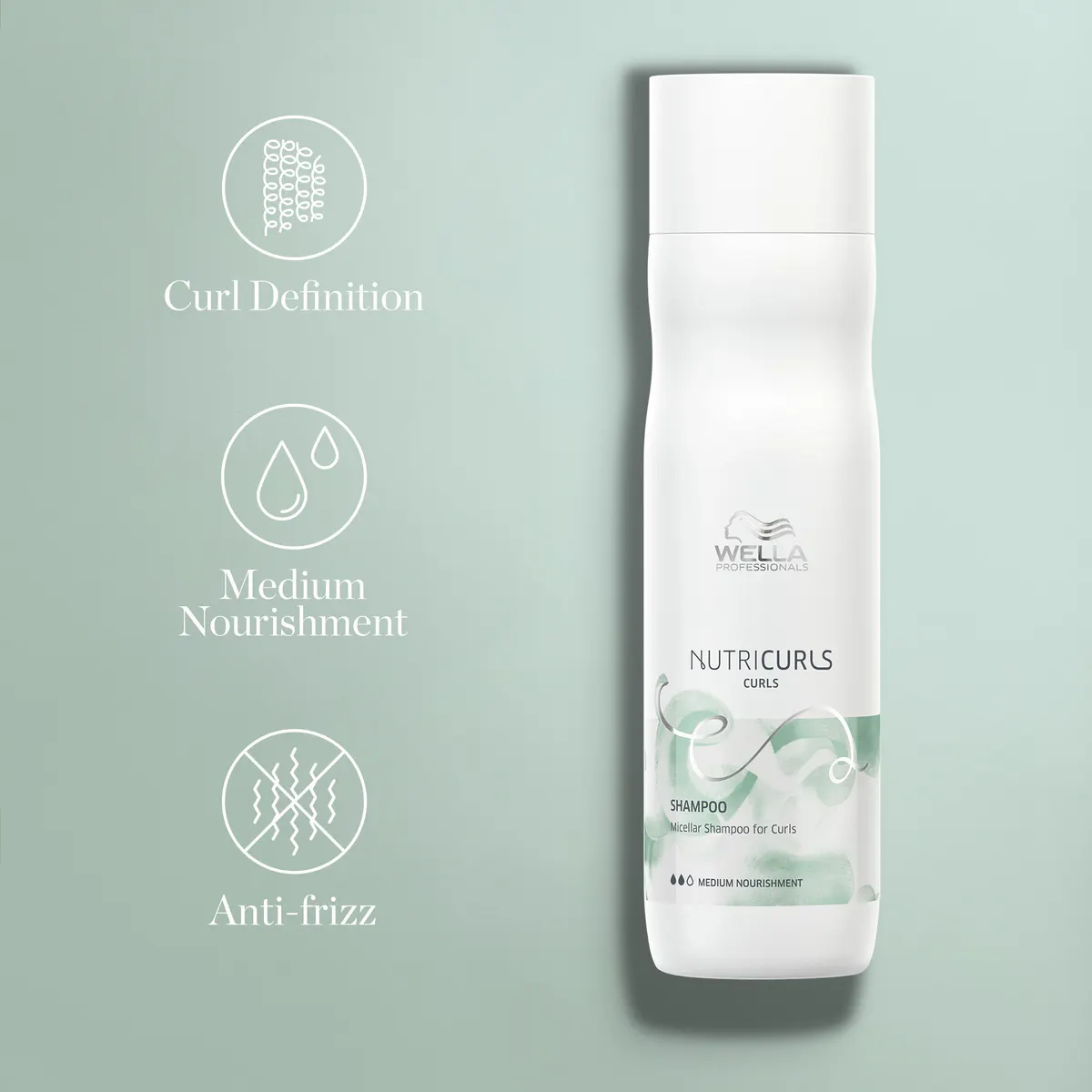Wella Professionals Nutricurls Micellar Shampoo For Curls 250ml, view 4