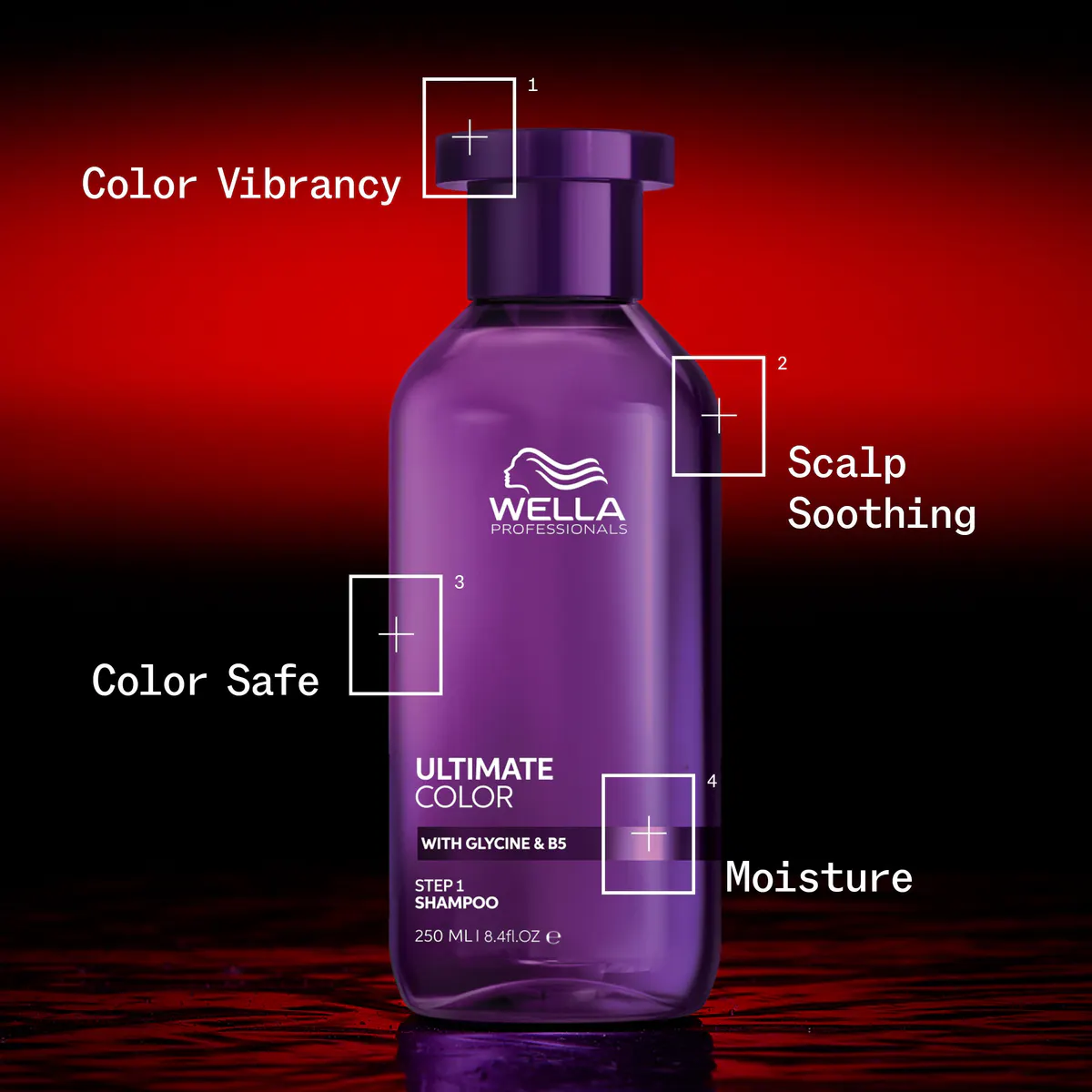 Wella Professionals Ultimate Color Sulfate-Free Shampoo 250ml, view 4