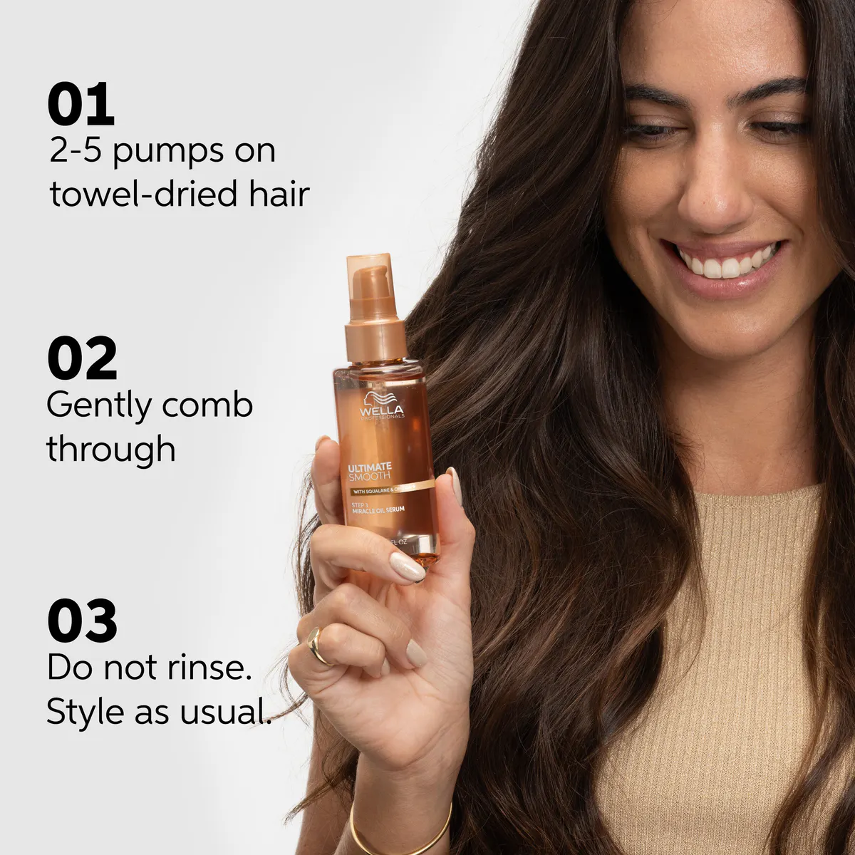 Wella Professionals Ultimate Smooth Miracle Oil Serum 100ml, view 7