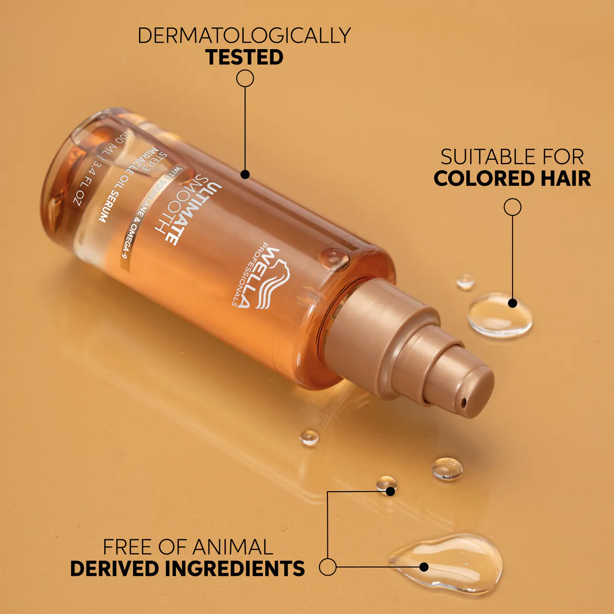 Wella Professionals Ultimate Smooth Miracle Oil Serum 30ml, view 5