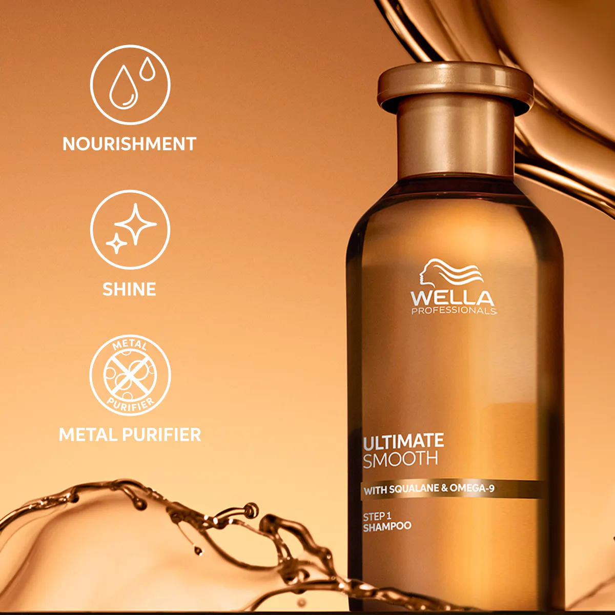Wella Professionals Ultimate Smooth Shampoo 1000ml, view 4