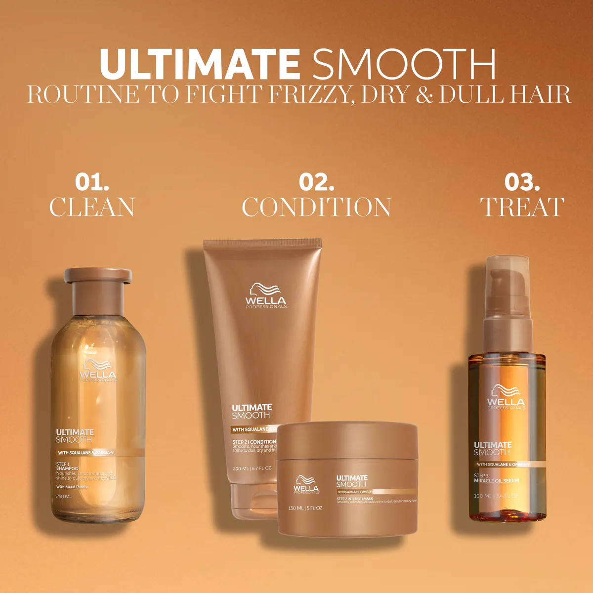 Wella Professionals Ultimate Smooth Travel Cracker Trio Pack, view 7