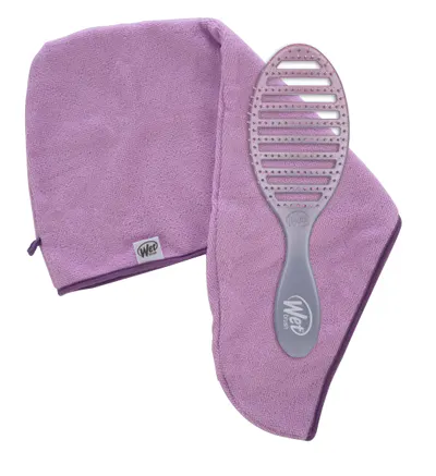 Wet Brush Detangler Speed Dry + Make-up Towel - Feel Good Ombre