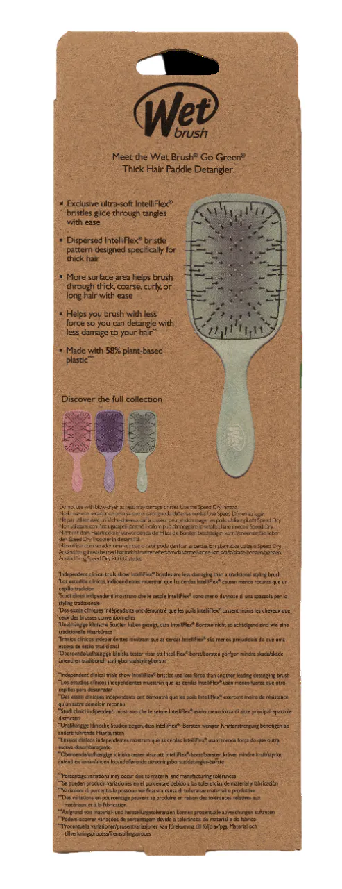 Wet Brush Go Green Thick Hair Paddle - Green, view 5