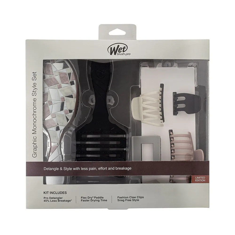 Wet Brush Pro Graphic Monochrome Style Detangling Kit, view 2