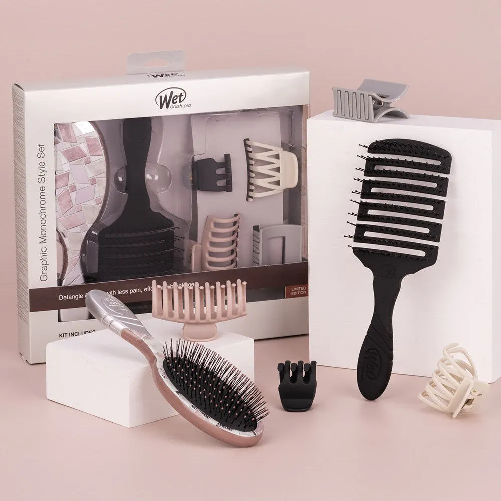 Wet Brush Pro Graphic Monochrome Style Detangling Kit, view 5