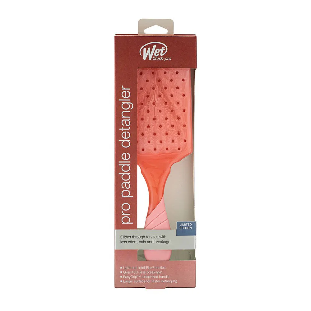 Wet Brush Pro Hydro Tie Dye Paddle Detangler Peach, view 3