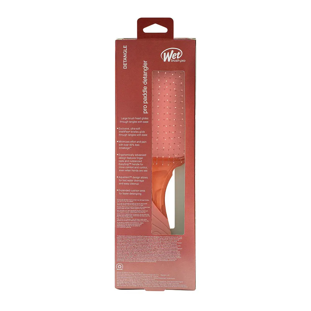 Wet Brush Pro Hydro Tie Dye Paddle Detangler Peach, view 4