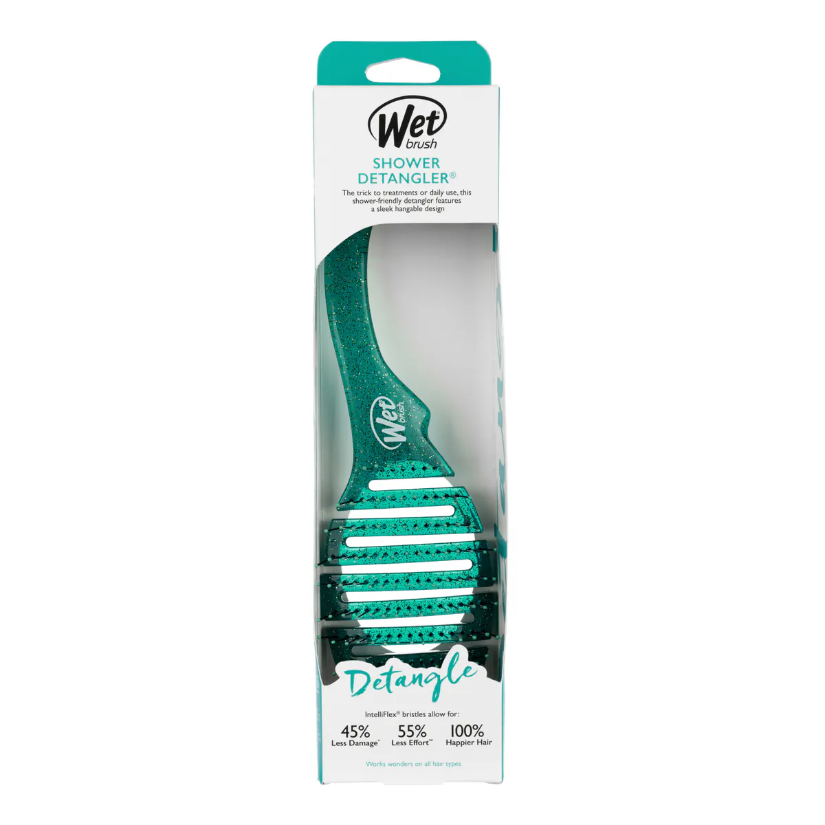 Wet Brush Shower Flex - Green Glitter, view 2