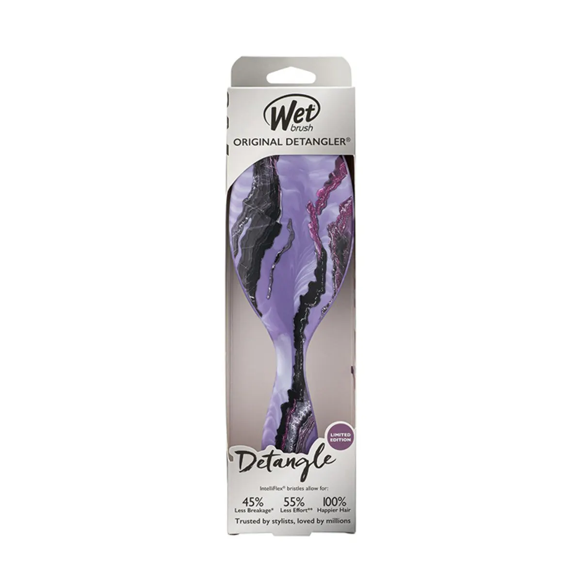 Wet Brush Techno Stone Detangler Purple, view 3
