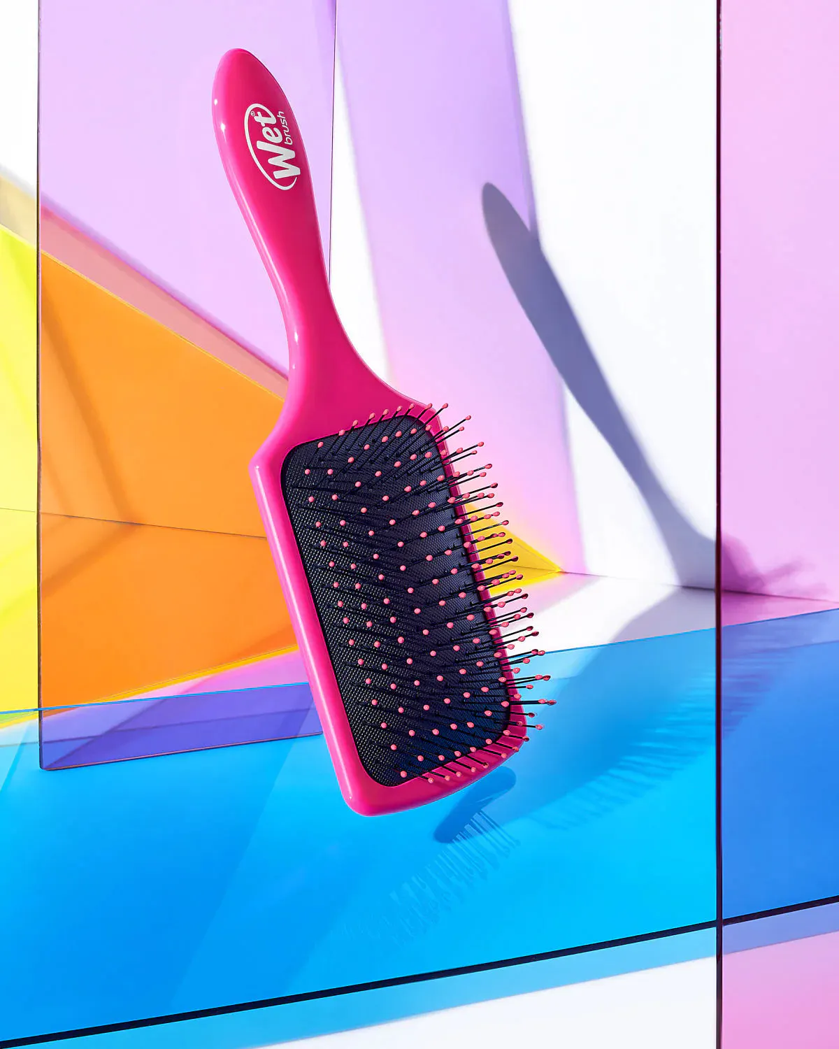 Wet Brush Paddle Detangler - Pink, view 4