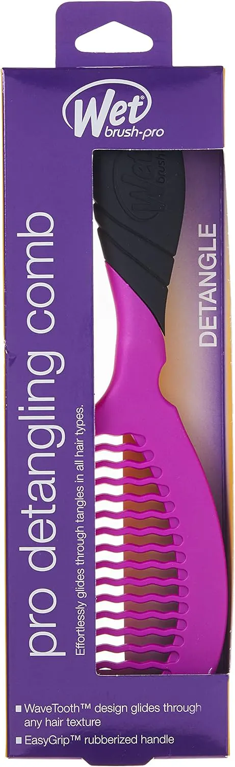 Wet Brush Pro Basin Comb Detangler Purple, view 3