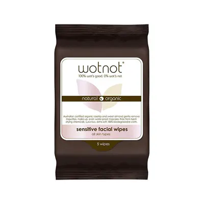Wotnot Sensitive Facial Wipes All Skin Types - 5pk