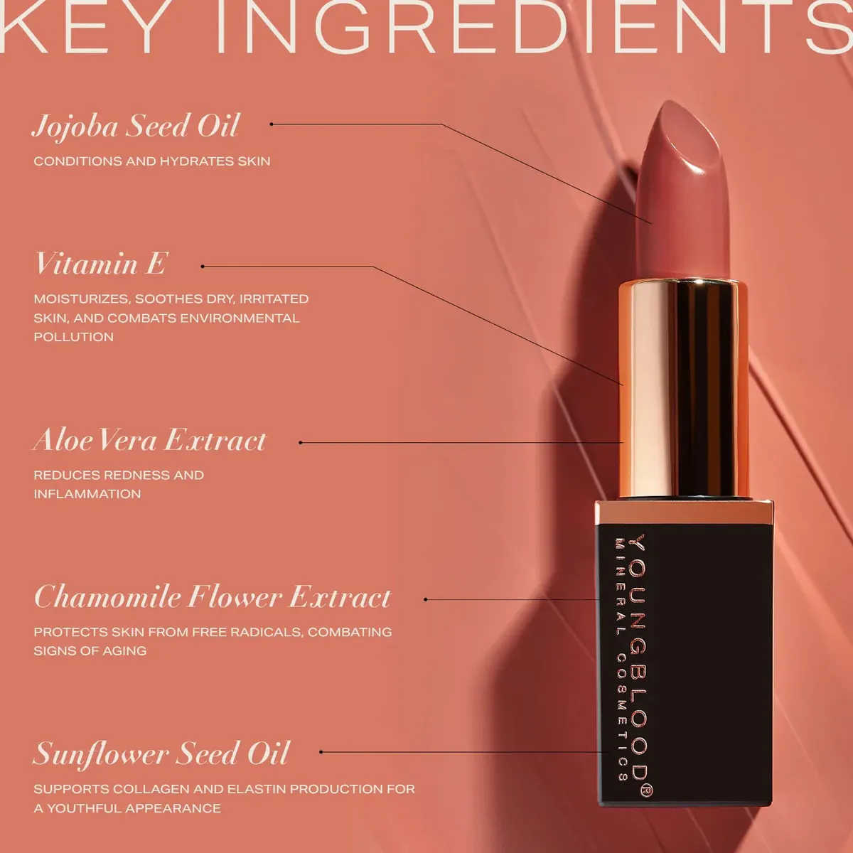 Youngblood Mineral Crème Lipstick 4g, view 7