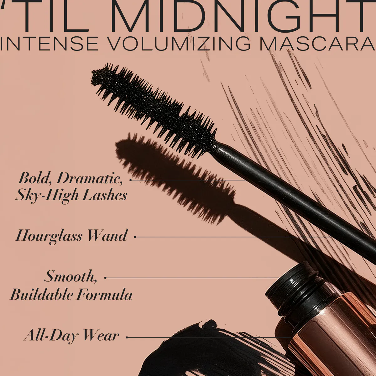Youngblood Til Midnight Intense Volumizing Mascara 9ml - Infinite Black, view 2