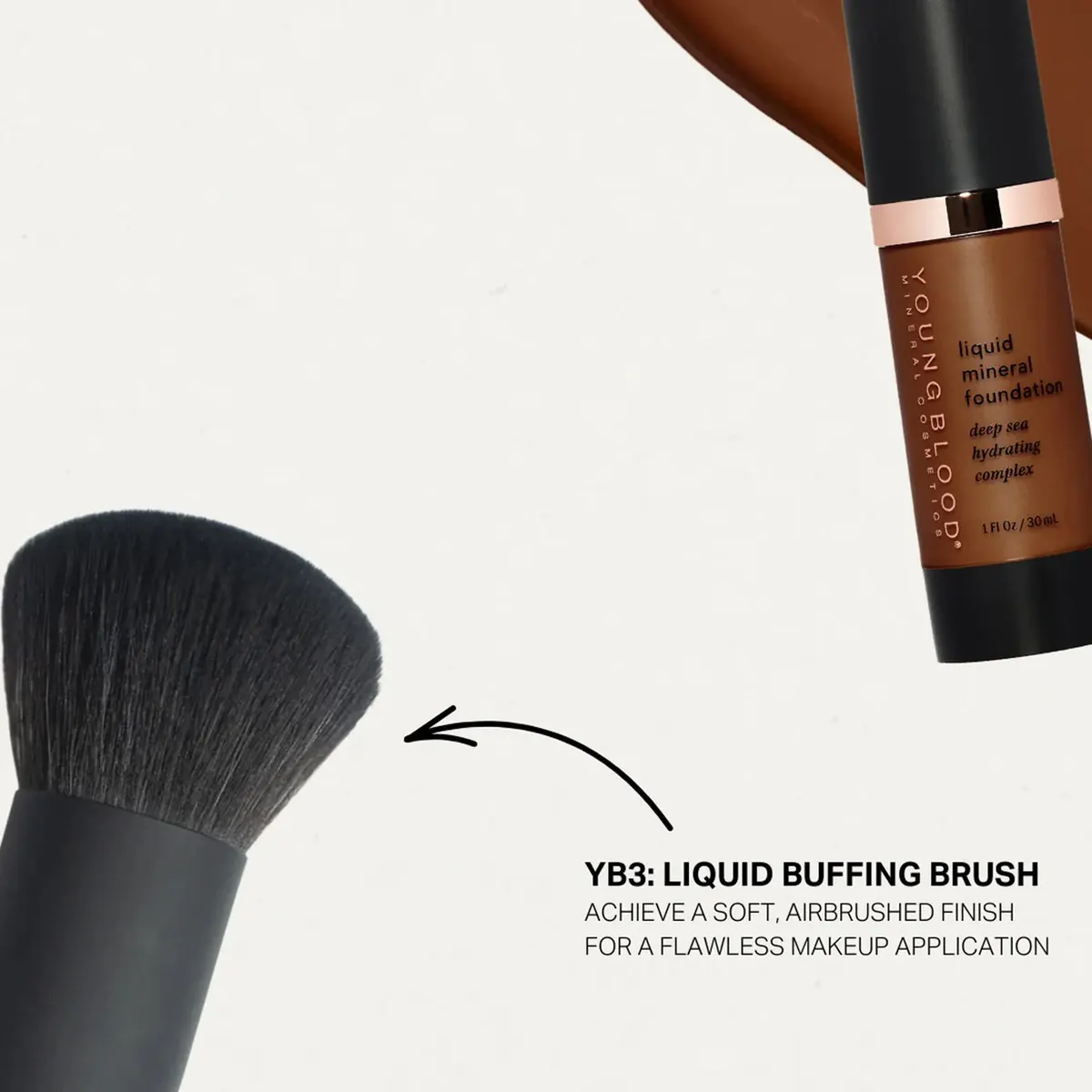 Youngblood YB3 Liquid Buffing Brush, view 3